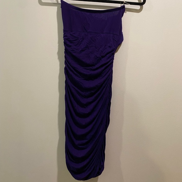 Purple Le Chateau Strapless Dress - Picture 3 of 3